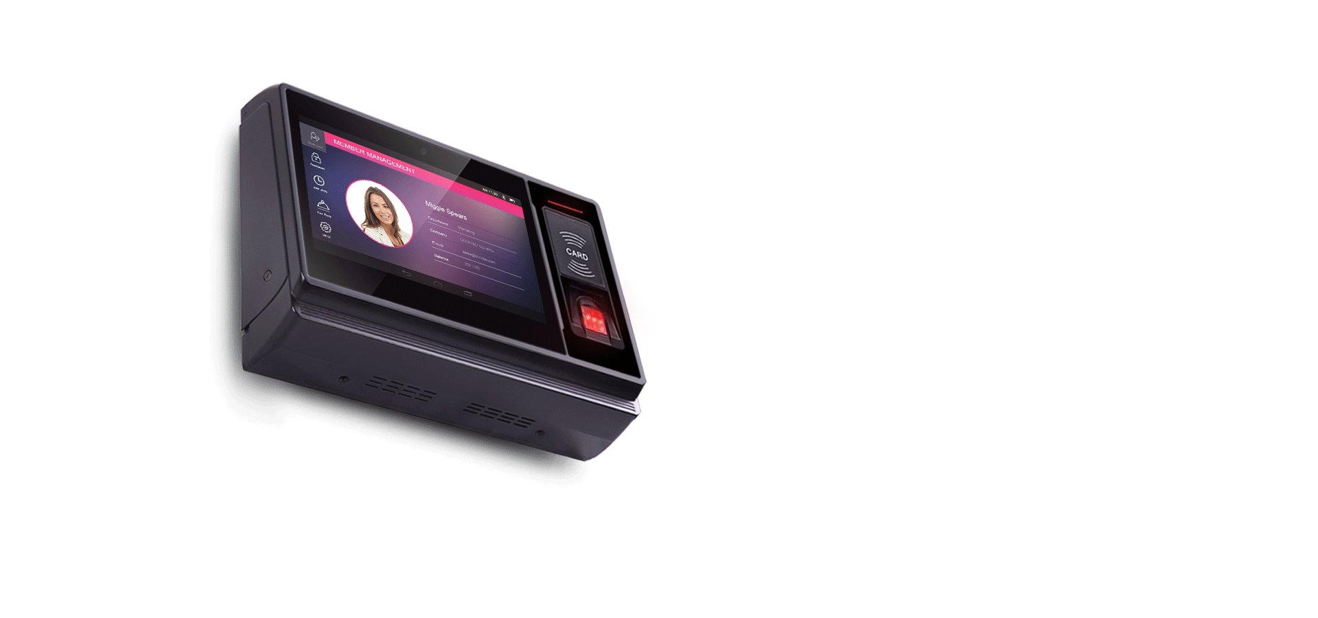 door access control system with speaker
