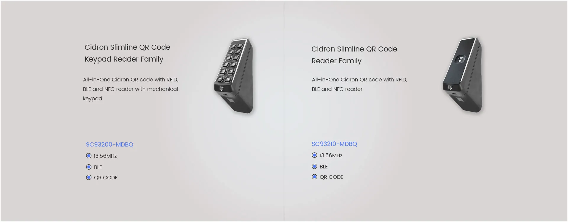 Cidron Slimline QR reader