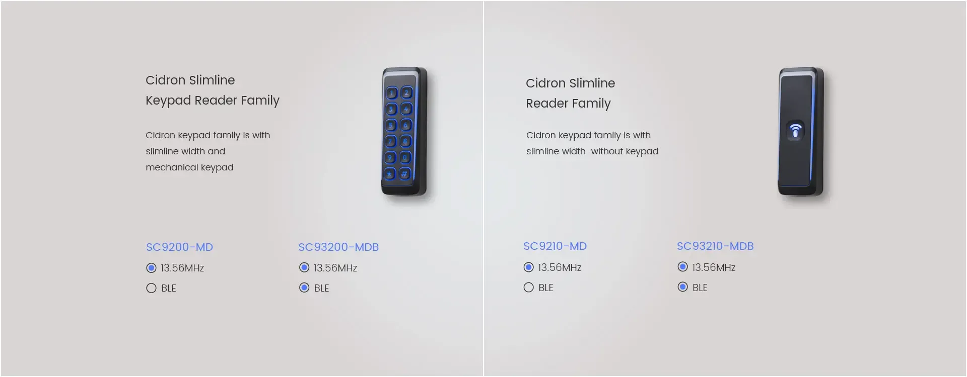 Cidron Slimline reader
