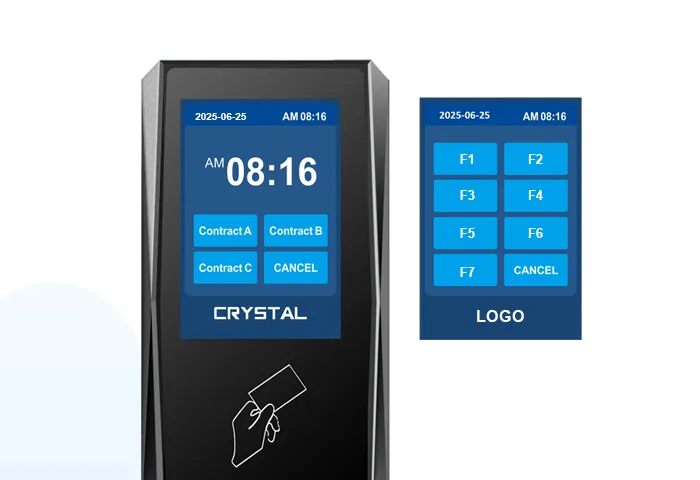 time attendance machine with function keys