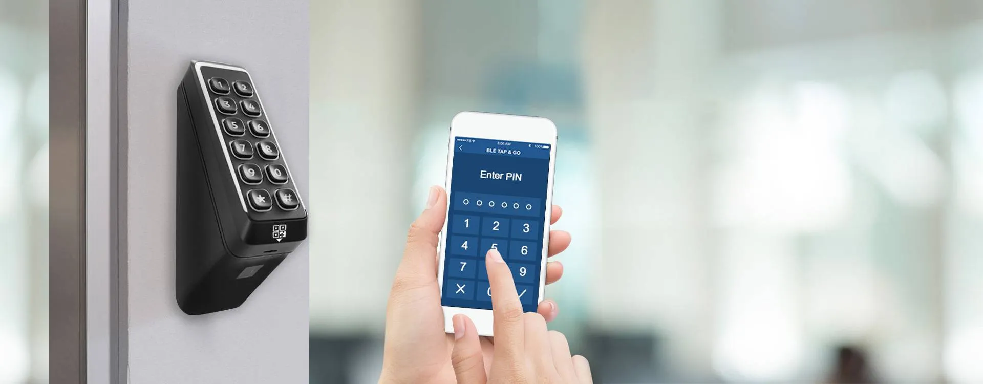 BLE mobile access control reader