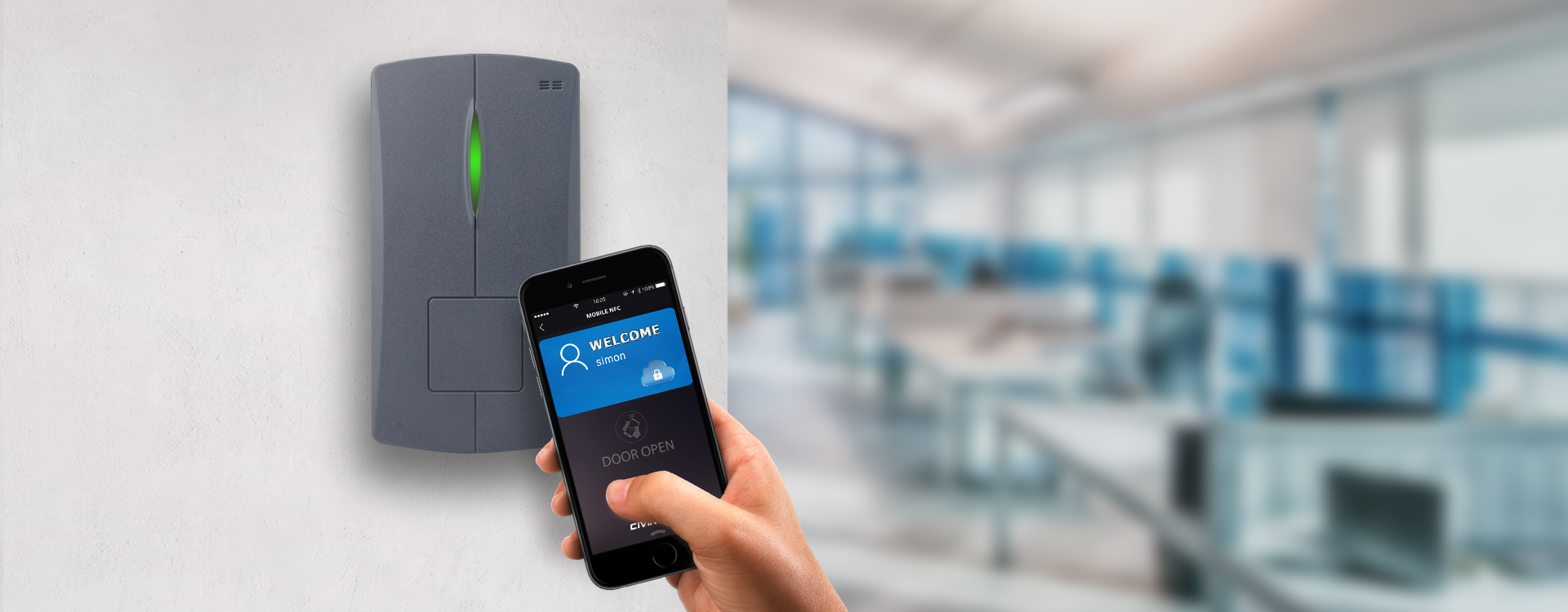 NFC access control reader