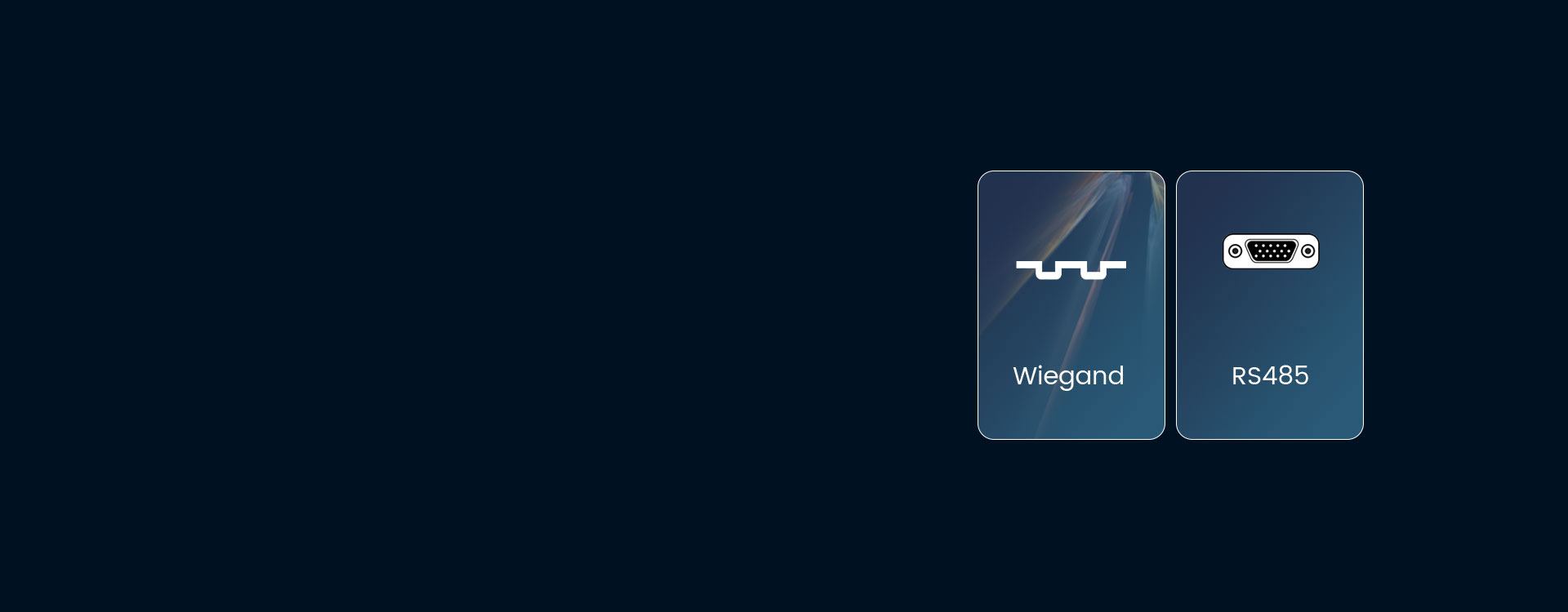 wiegand RS485 touch screen reader
