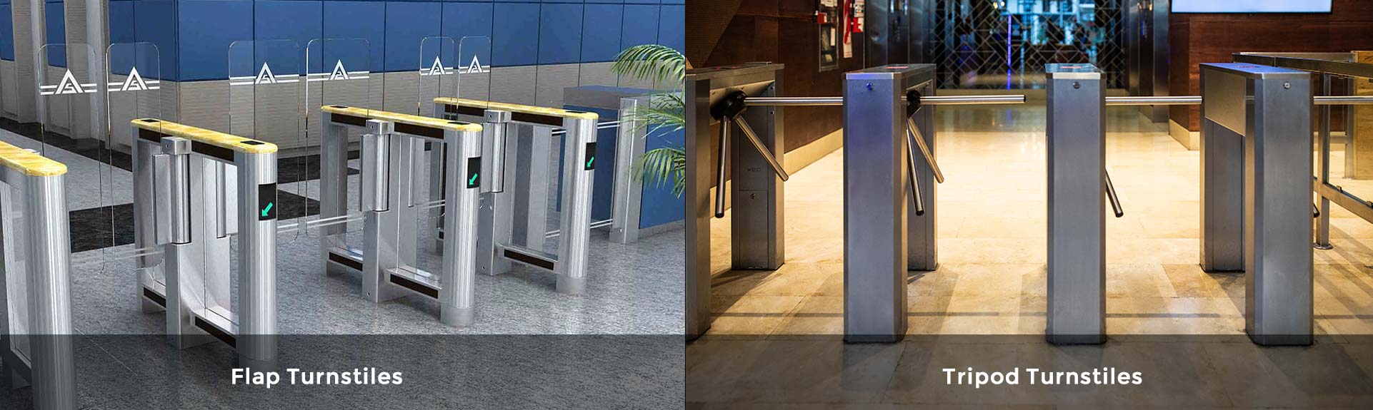 Flap & Tripod Turnstiles system